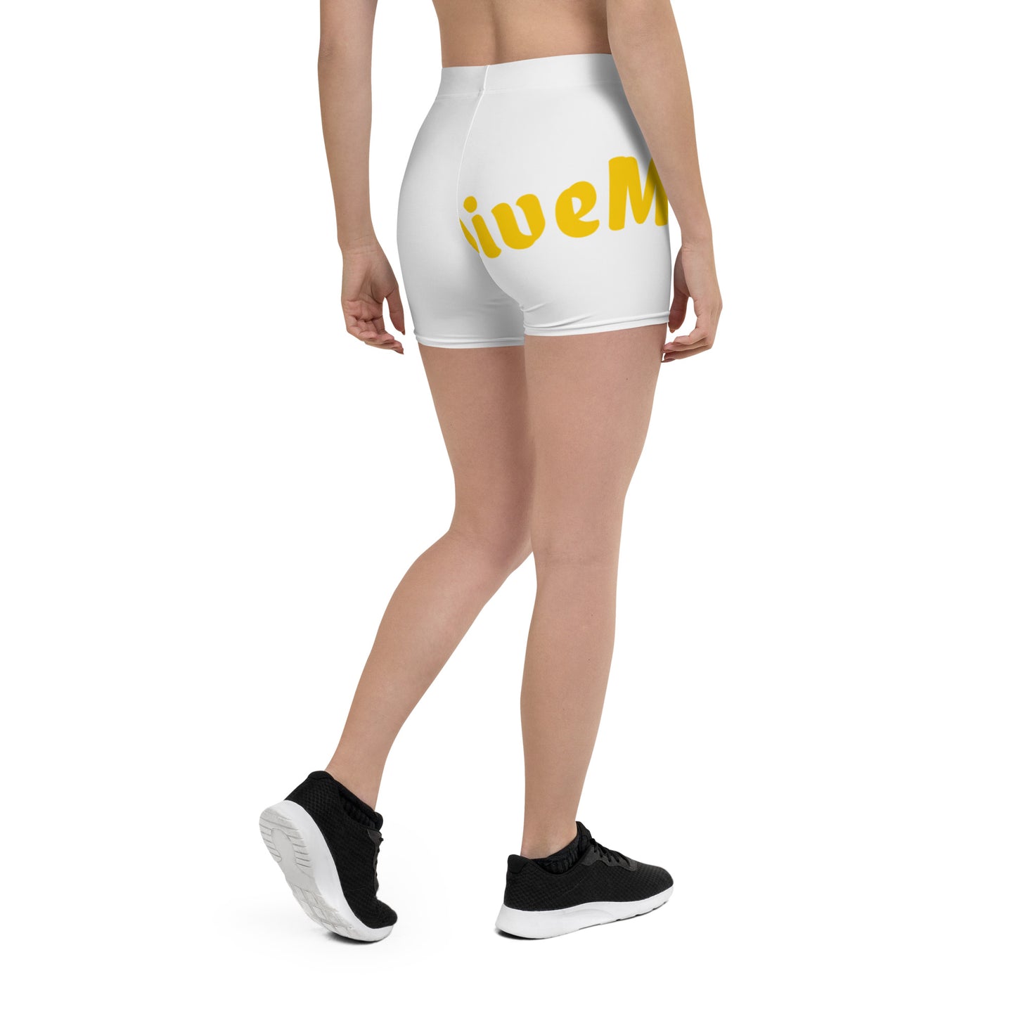 Women's White Active Wear Shorts