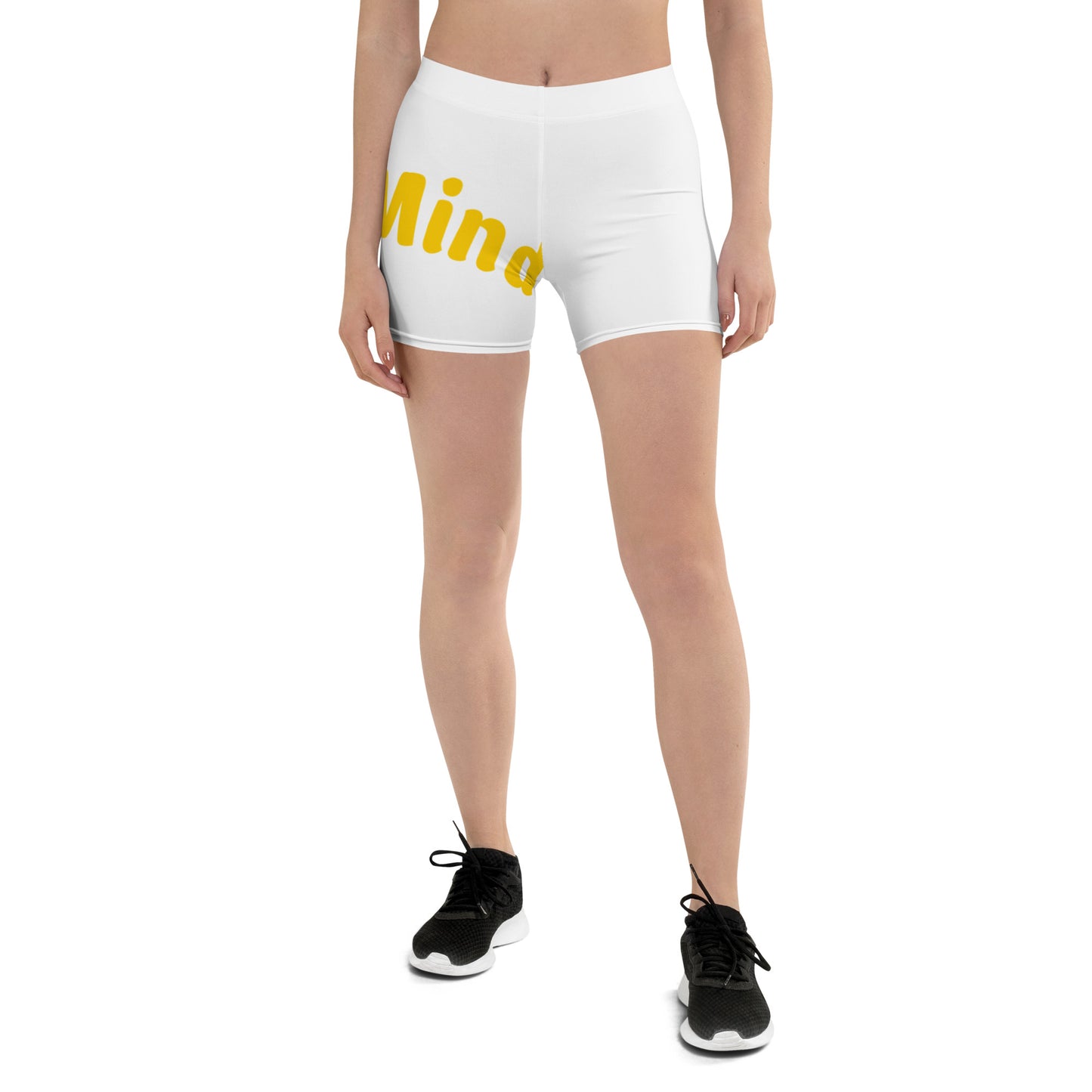 Women's White Active Wear Shorts