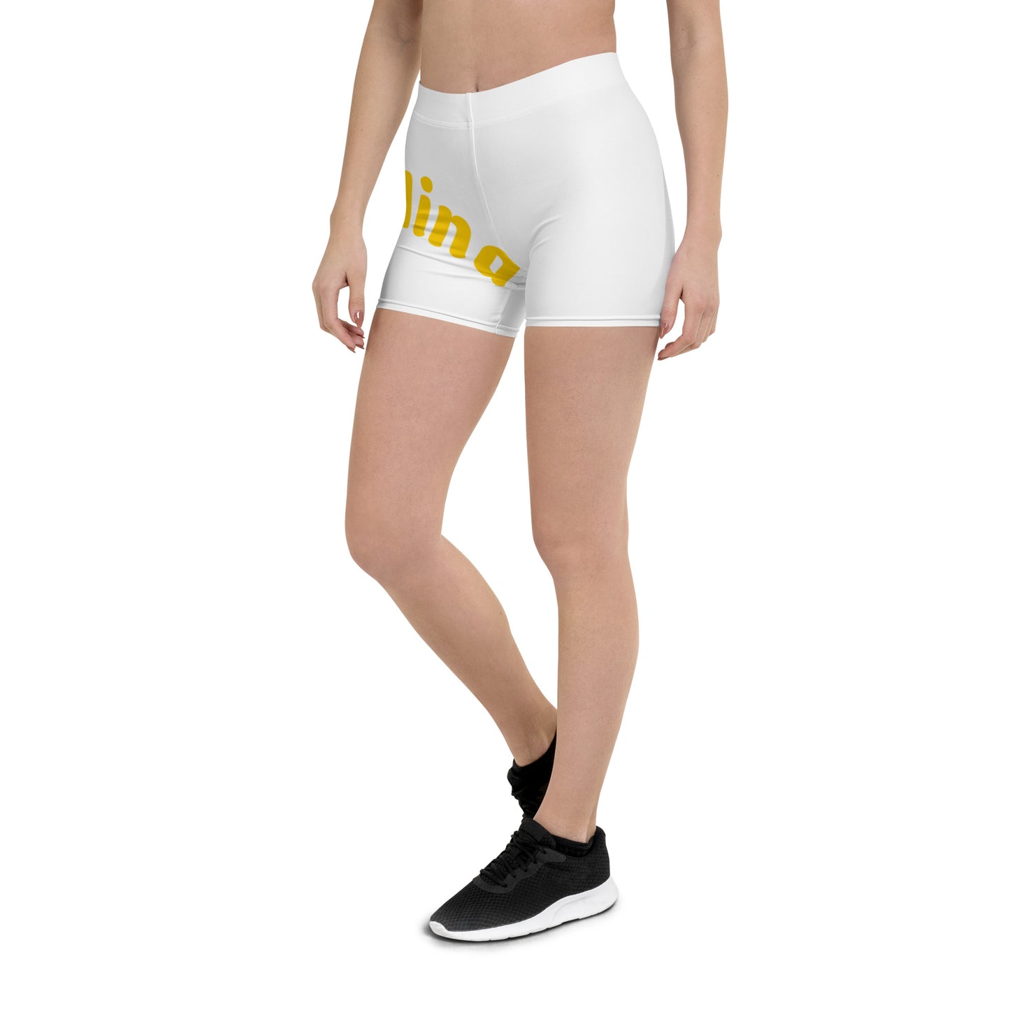 Women's White Active Wear Shorts