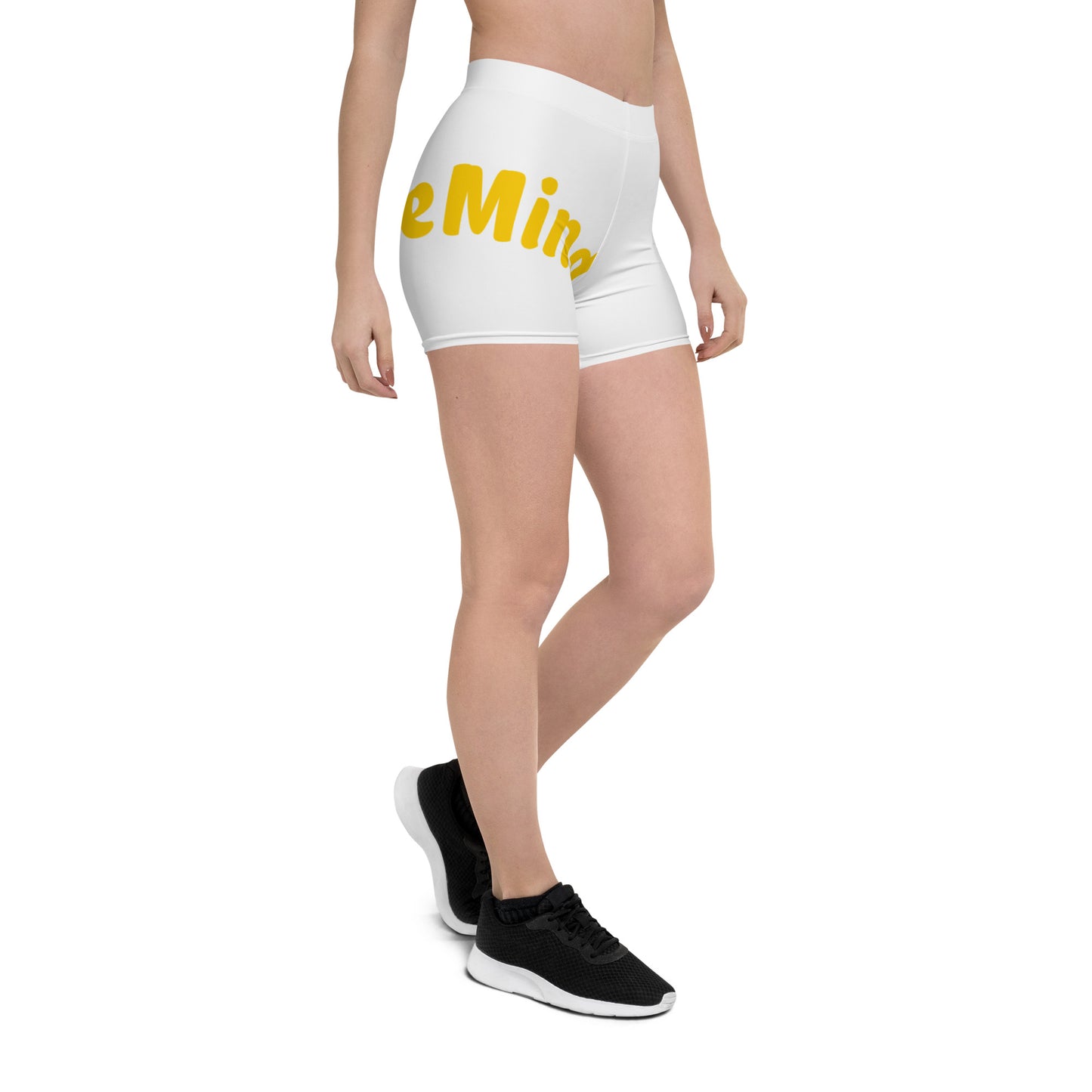 Women's White Active Wear Shorts